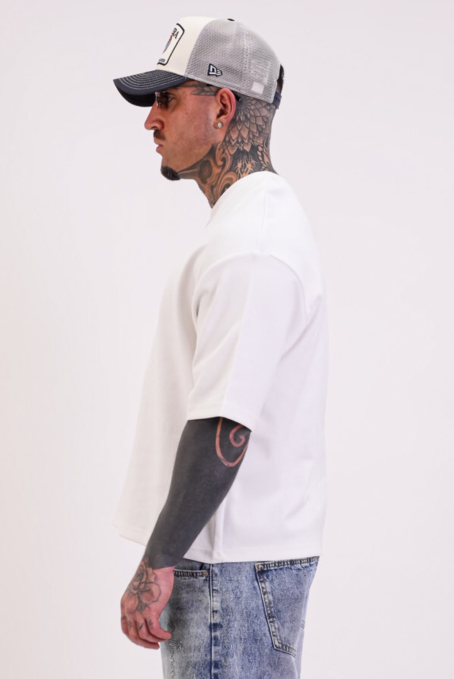 T-Shirt Interlock Bianca - High Drip Studios