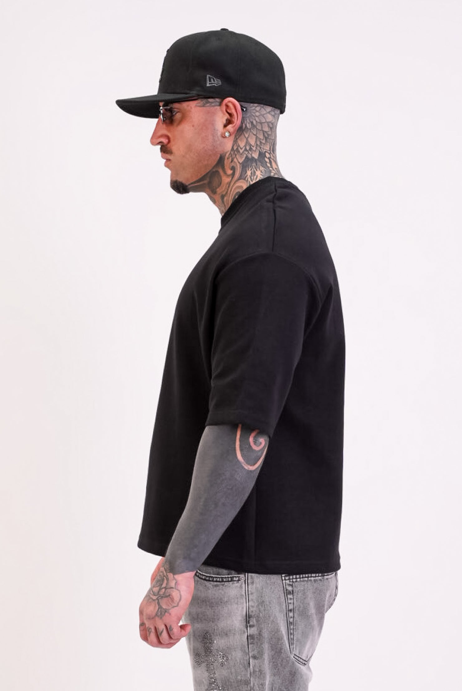 T-Shirt Interlock Nero - High Drip Studios
