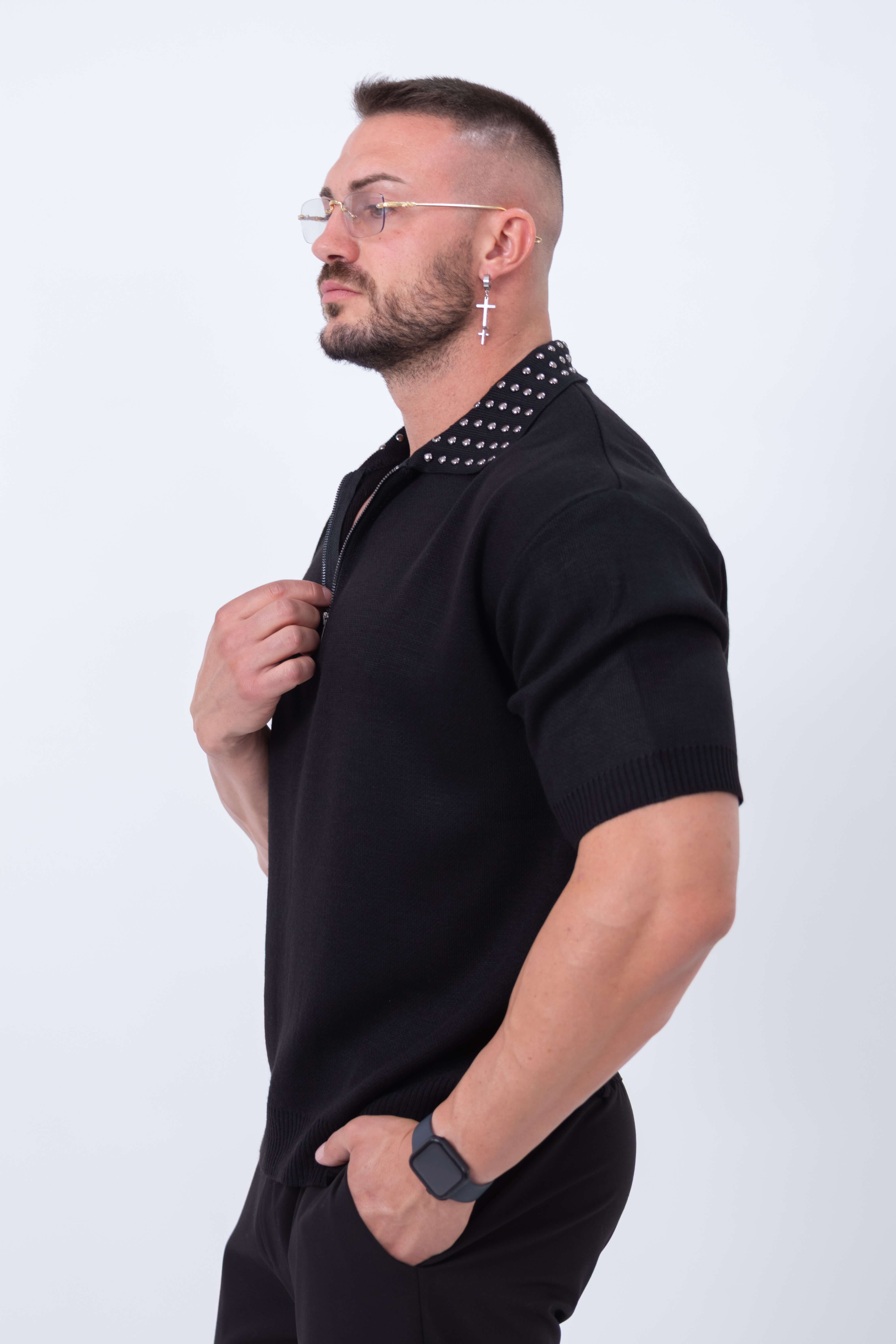 Polo Zip Borchie - High Drip Studios