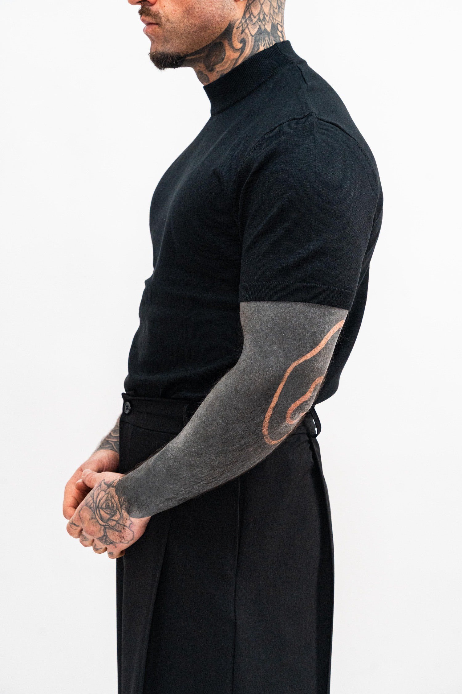 Maglia Girocollo Nera - High Drip Studios