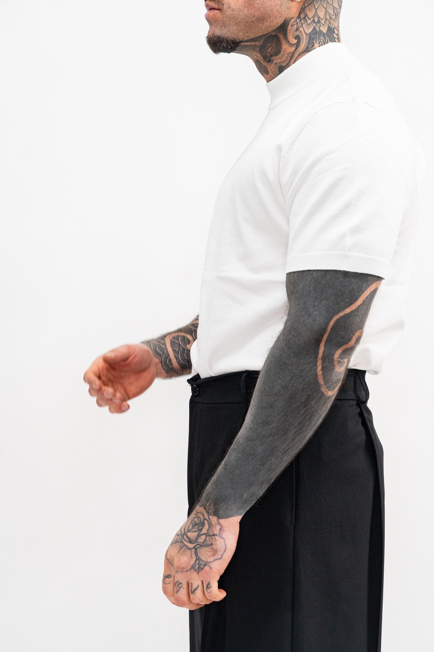 Maglia Girocollo Bianca - High Drip Studios