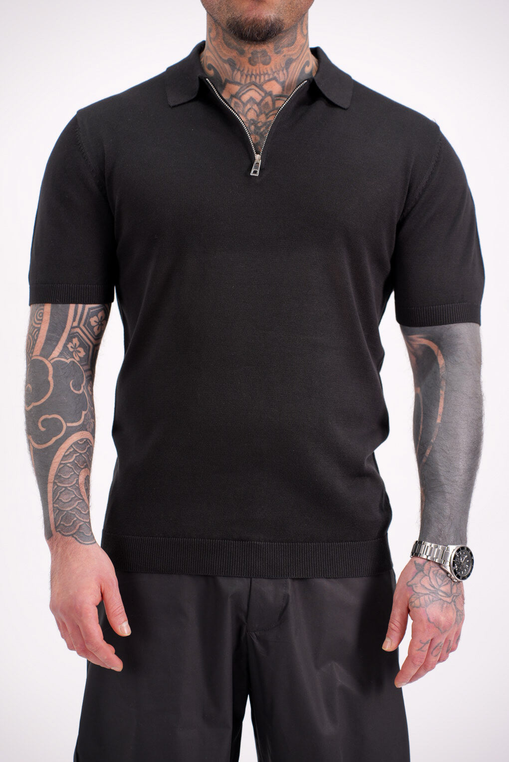 Polo Zip Nera