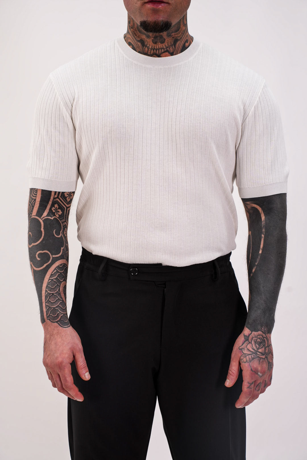 Maglia Costine Bianca - High Drip Studios