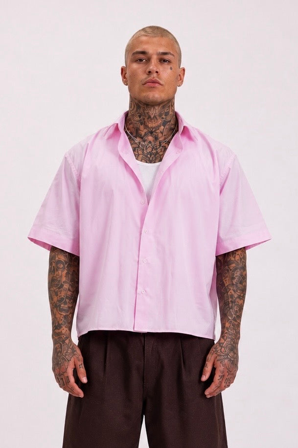 Crop Sartoriale Rosa