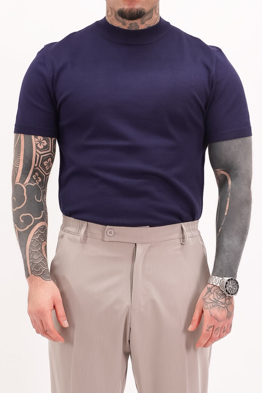 Maglia girocollo Blu - High Drip Studios