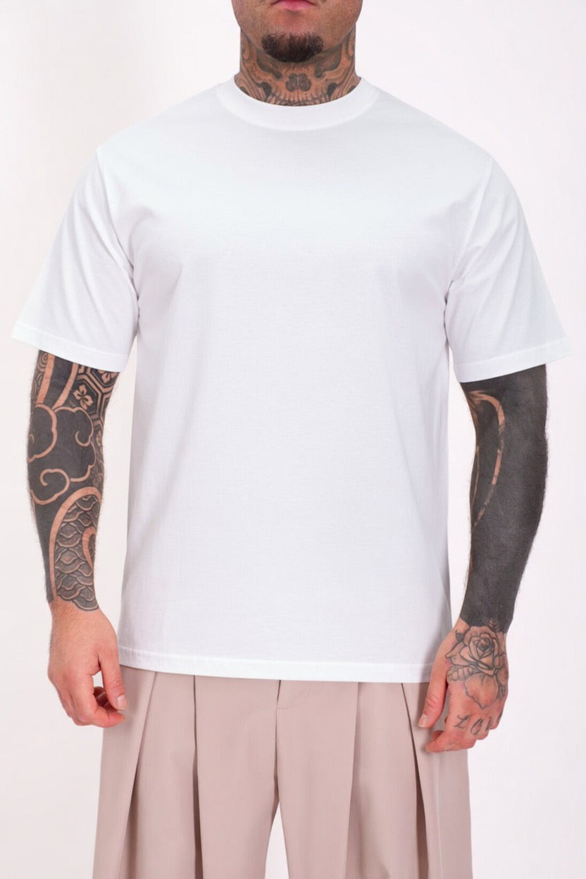 T-Shirt Filo di Scozia Bianca