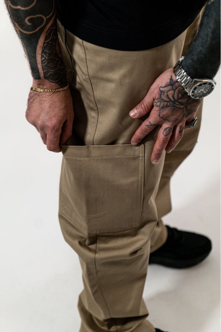 Cargo Baggy Camel - High Drip Studios