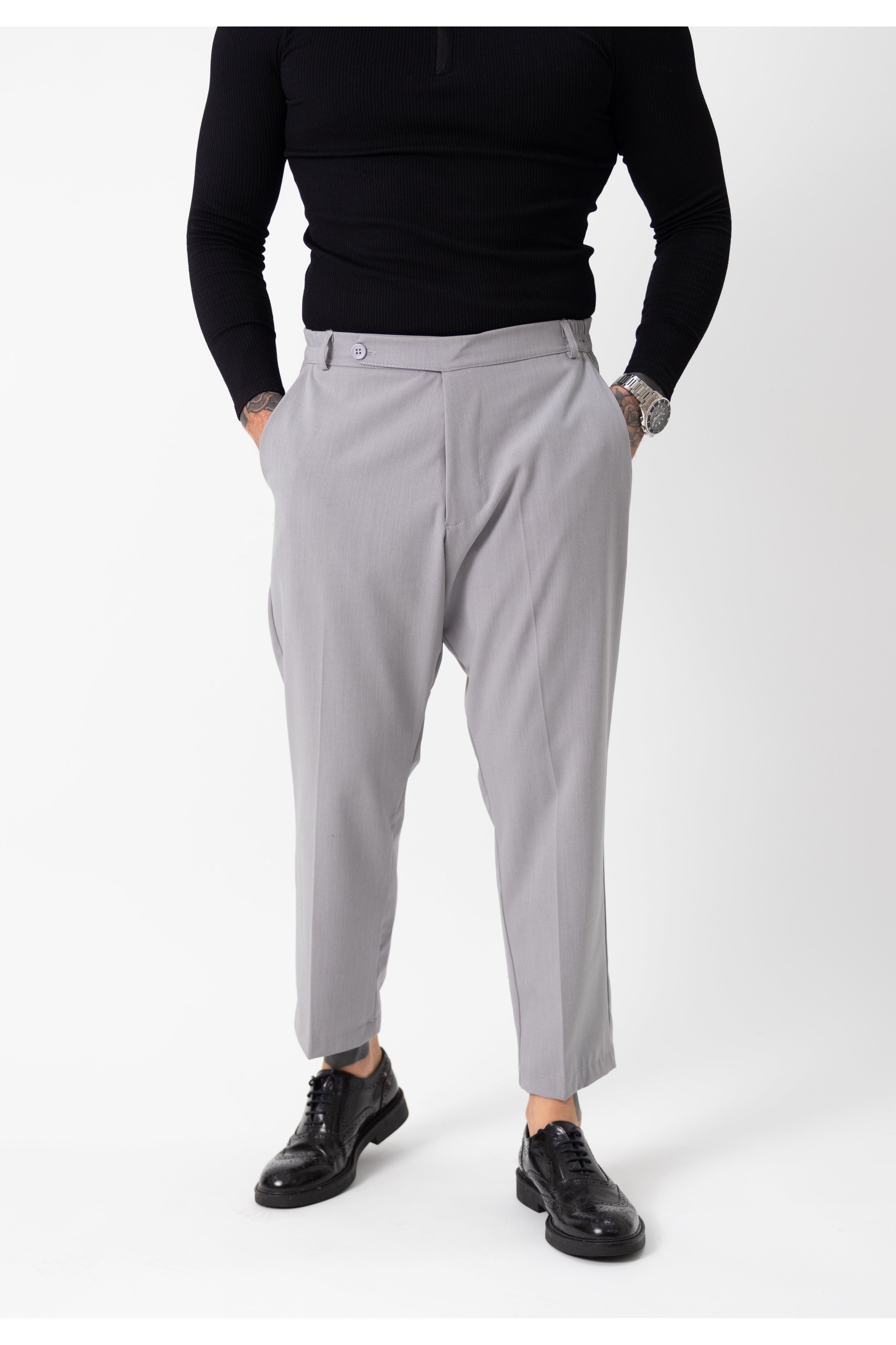 Chinos Manolana Grigio - High Drip Studios
