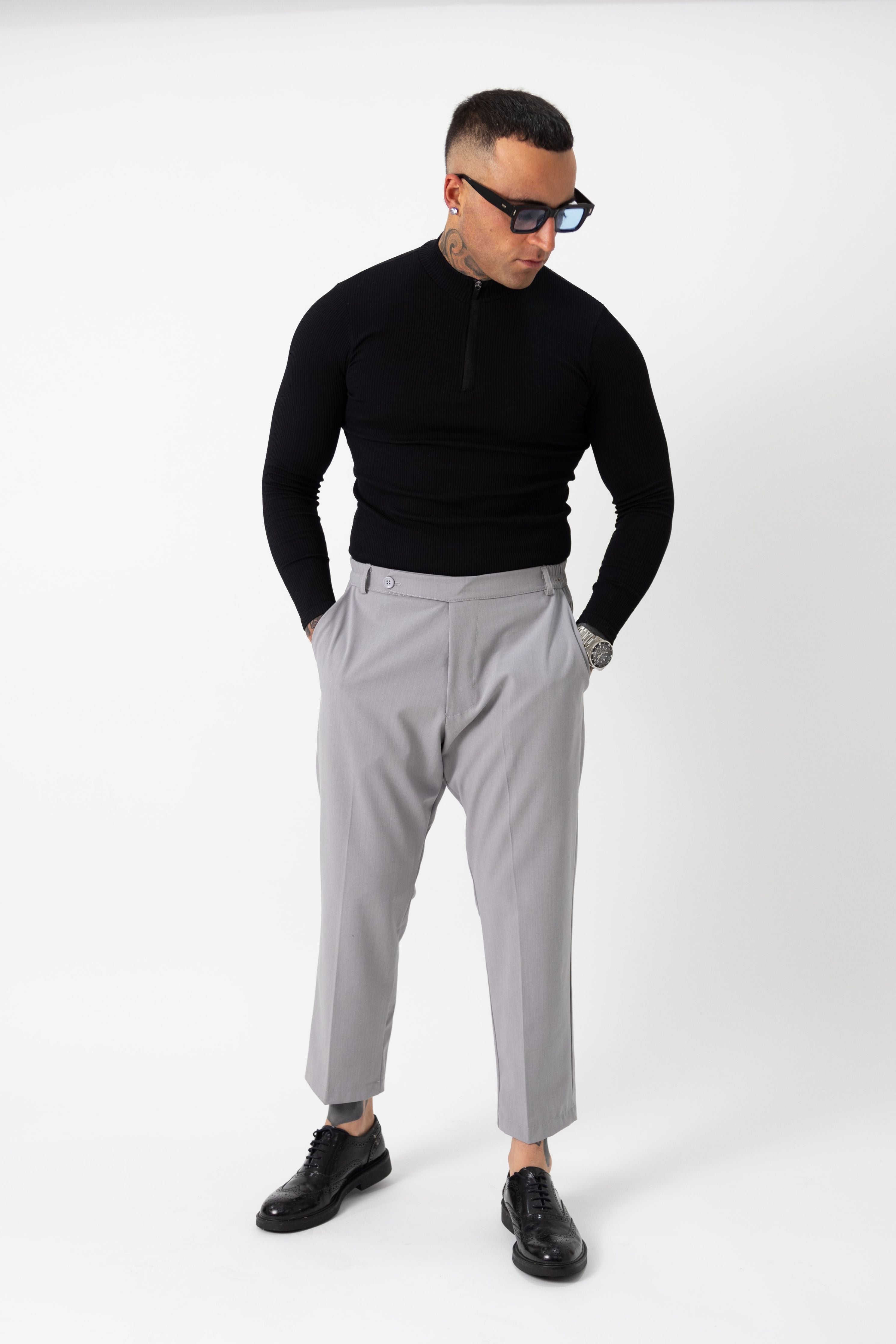 Chinos Manolana Grigio - High Drip Studios
