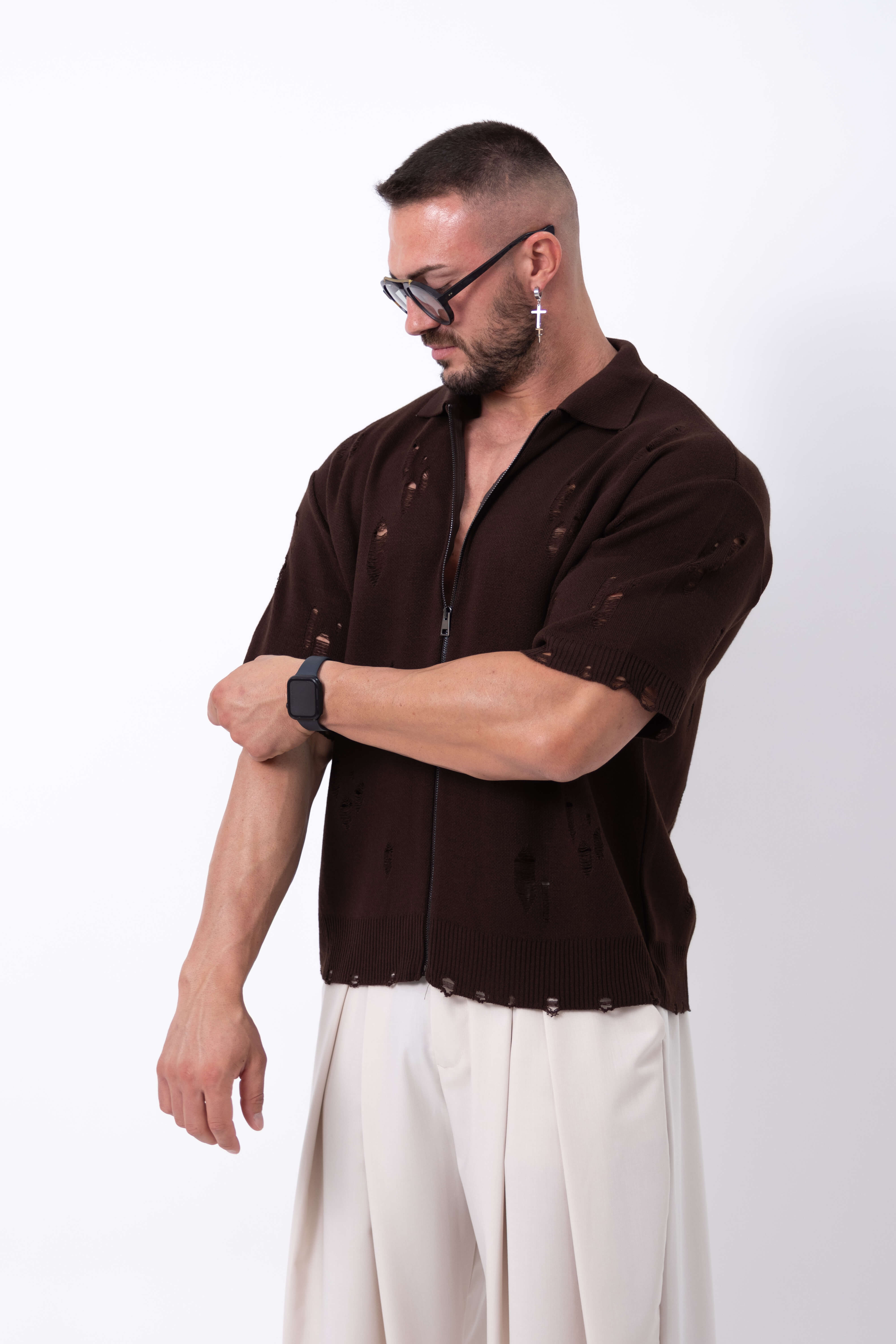 Cardigan Destroyed - High Drip Studios
