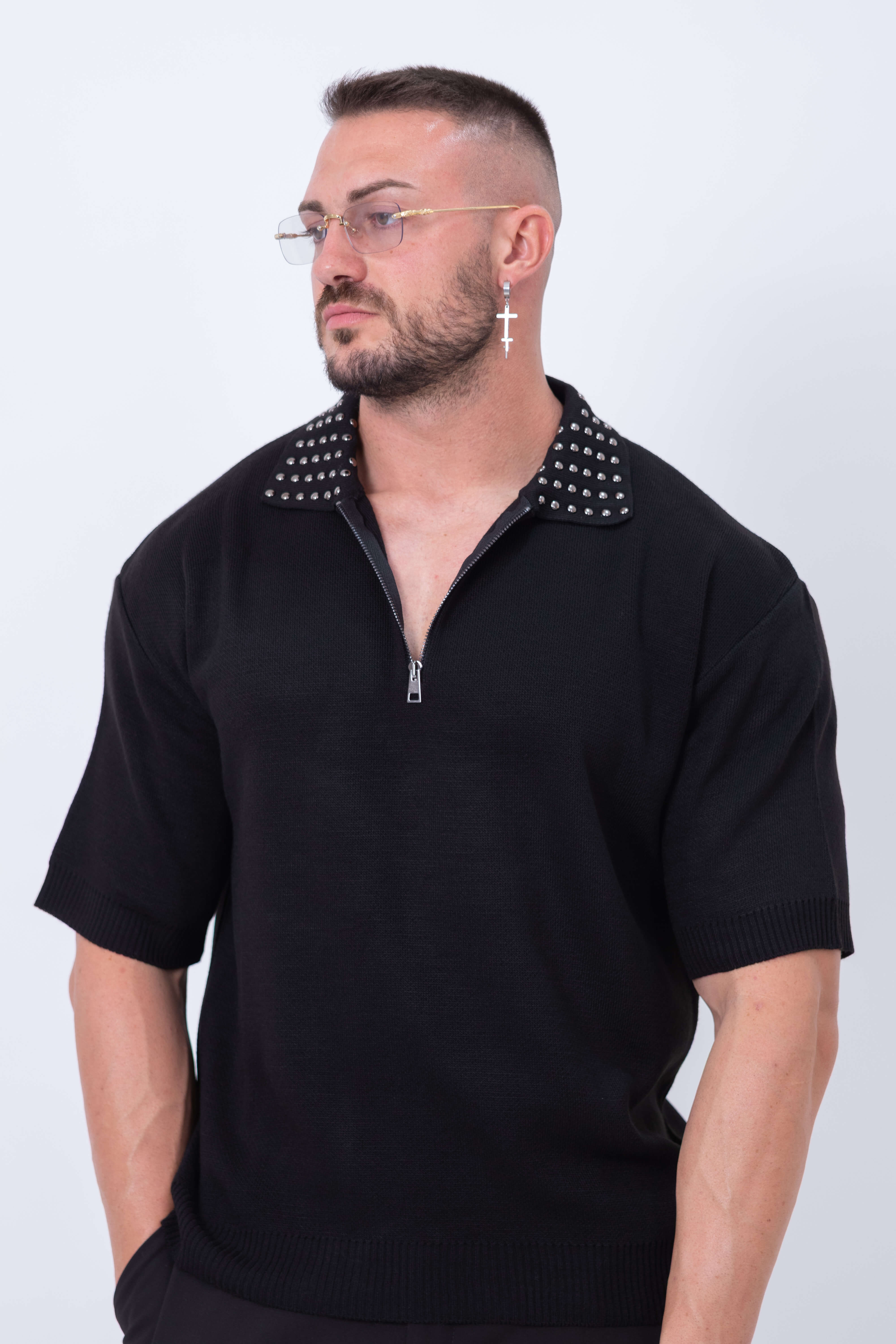 Polo Zip Borchie - High Drip Studios