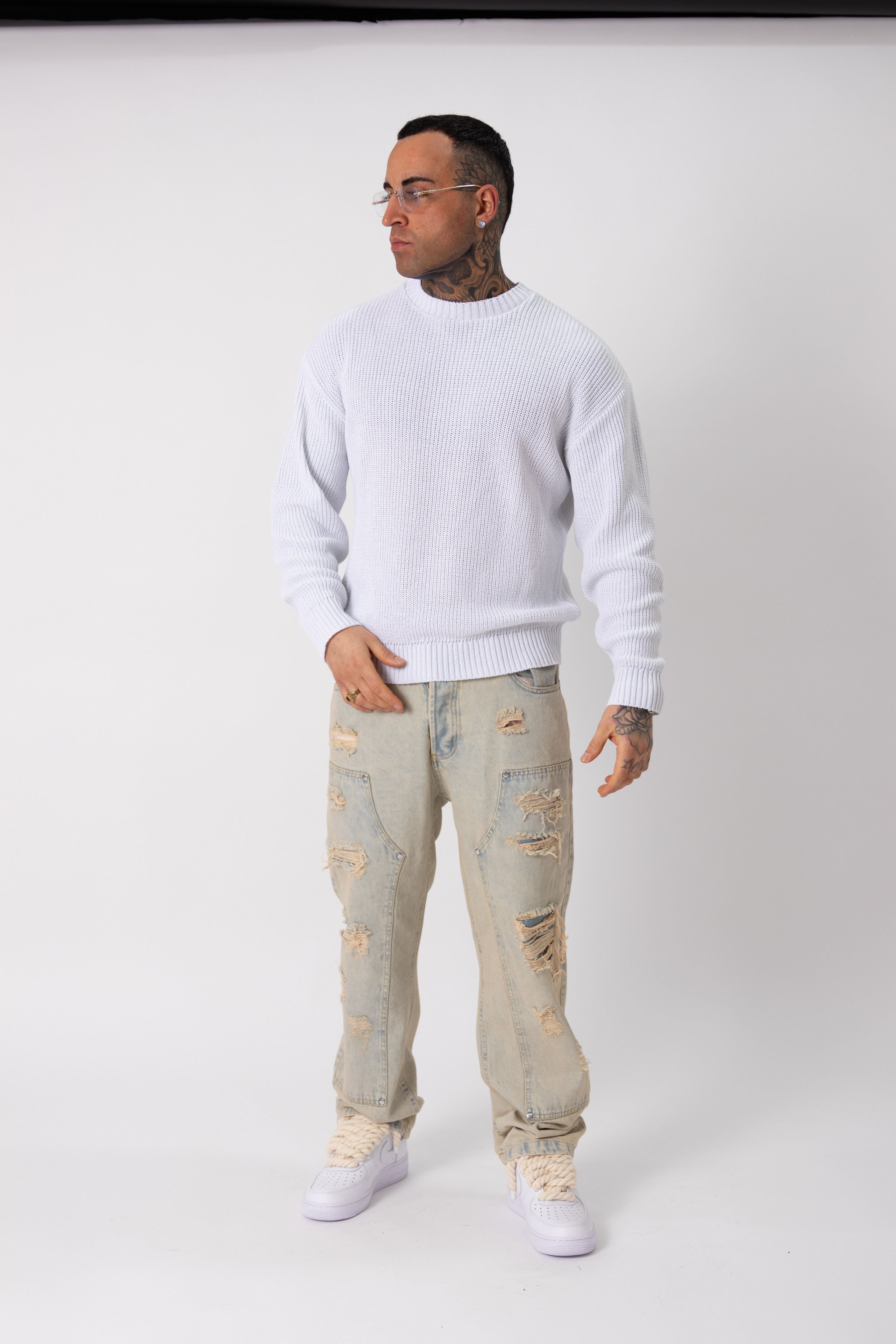Maglione Bianco 00 - High Drip Studios