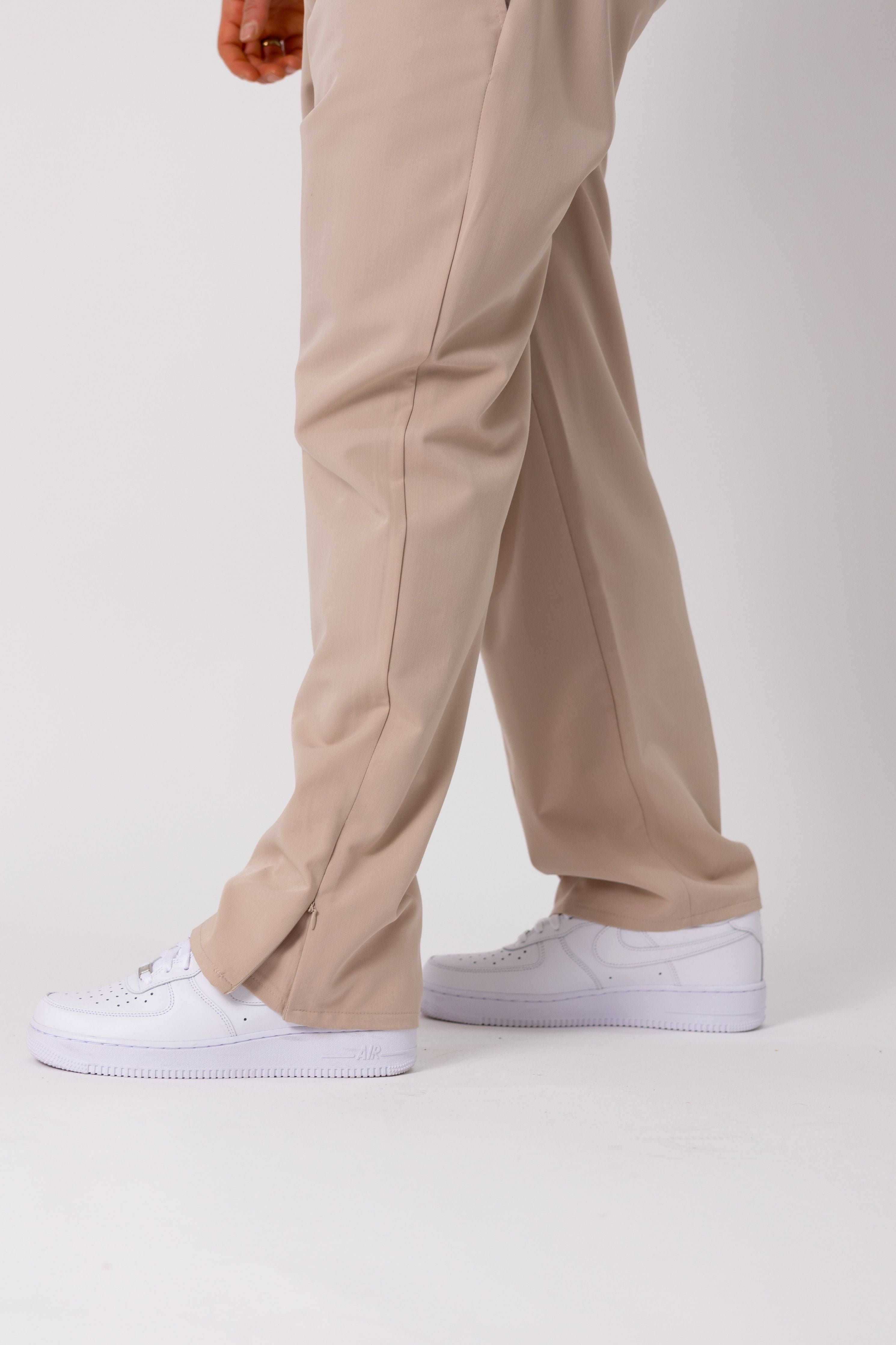 Pantalone Zip Beige - High Drip Studios