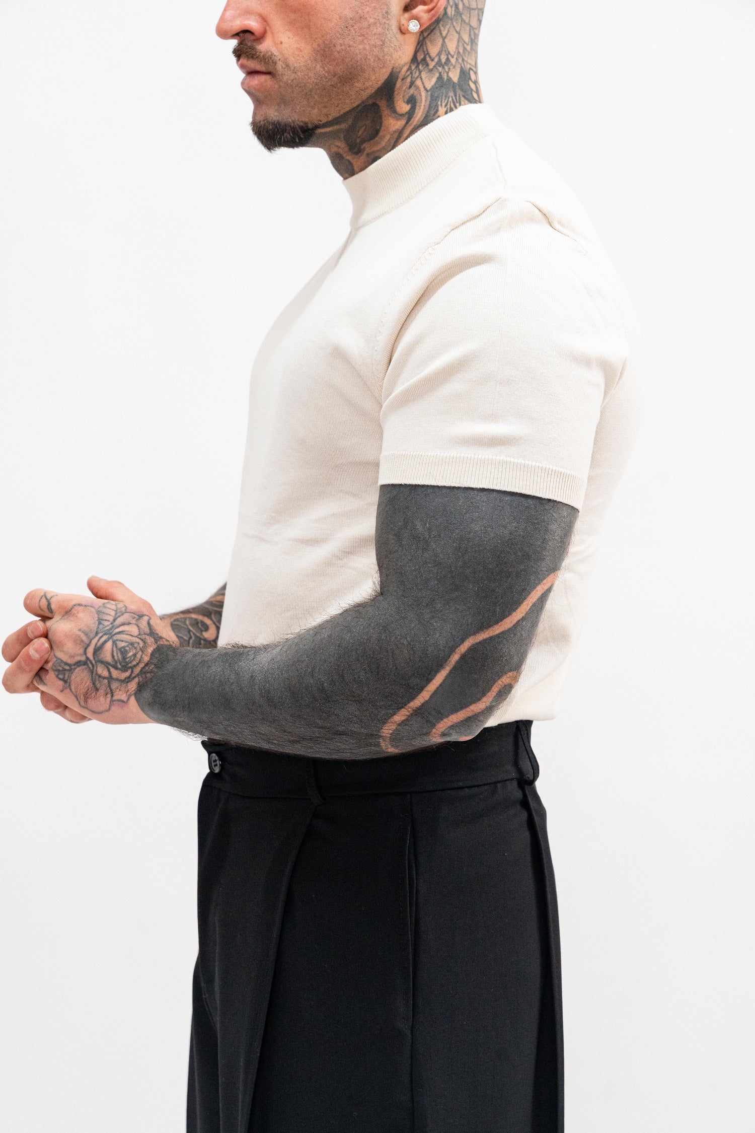 Maglia Girocollo Crema - High Drip Studios